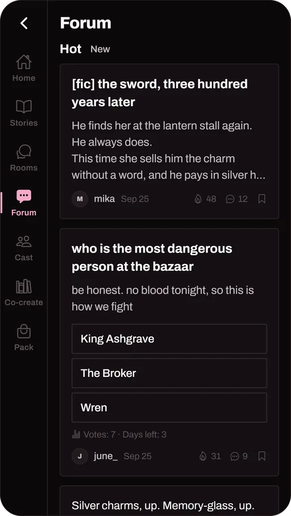 Forum in Eclipse-Bound, a world on myuki